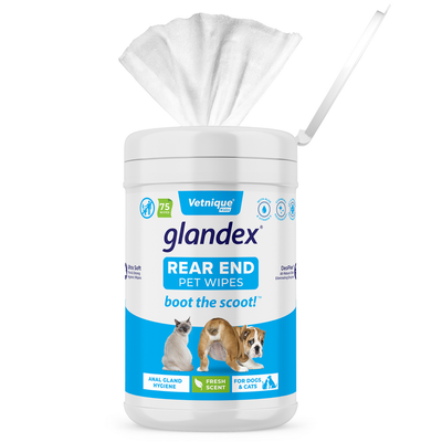 Glandex® Anal Gland Wipes for Dogs & Cats