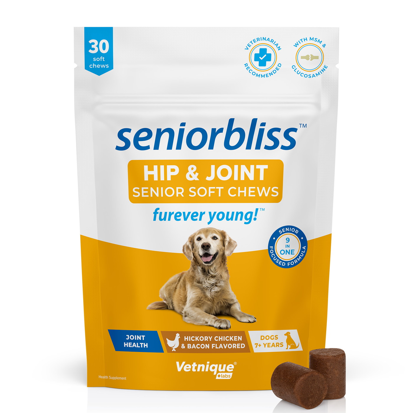 Seniorbliss™ Hip & Joint Supplement for Senior Dogs - VetPass Free Sample