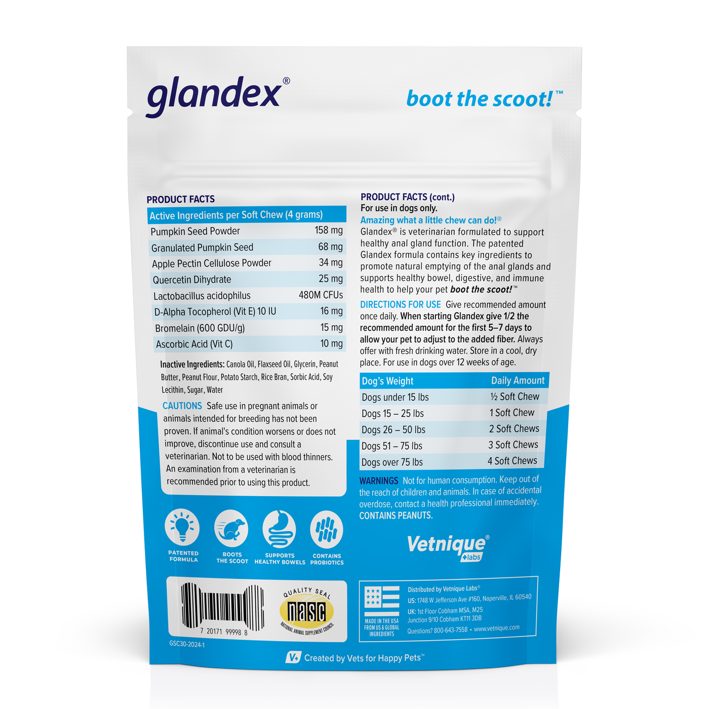 Glandex® Anal Gland Supplement Chews for Dogs - VetPass Free Sample