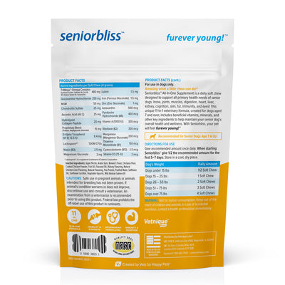 Seniorbliss™ All-in-One Supplement for Senior Dogs - VetPass Free Sample