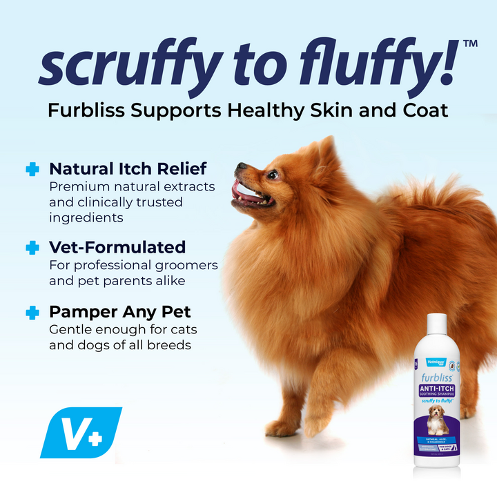 NEW Furbliss Soothing Anti Itch Shampoo 16oz Vetnique Labs